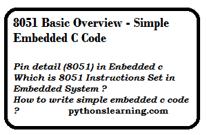 Read more about the article 8051 basic overview embedded c