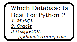 You are currently viewing Which database is best for Python ?