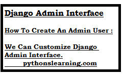 You are currently viewing django admin interface Django tutorials point