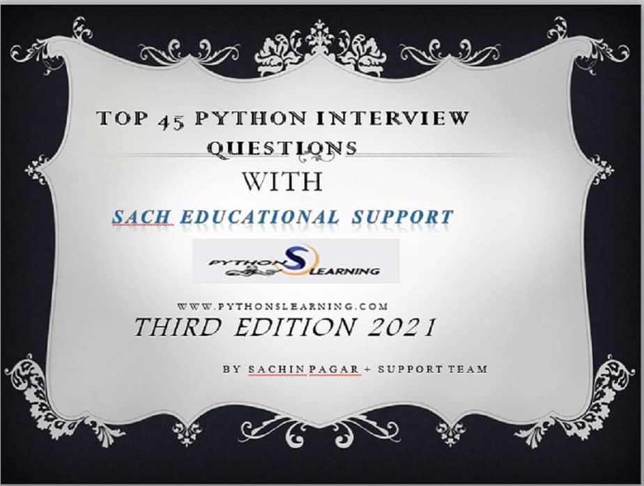 PYTHON INTERVIEW QUESTIONS For Beginner