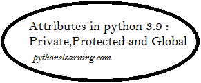 You are currently viewing Attributes in python 3.9 : Private,Protected and Global