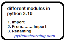 You are currently viewing different modules in python 3.10