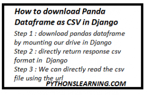 python download pandas