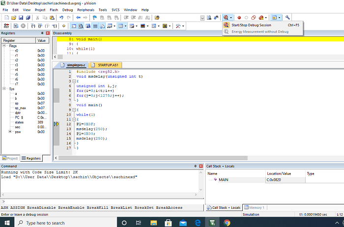 how to write and run embedded c program in keil software - pythonslearning