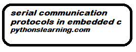 serial communication protocols in embedded c