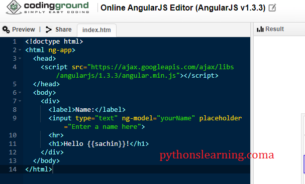 which is best and online angularjs editor | compiler | terminal - pythonslearning