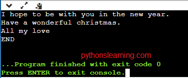christmas code in python