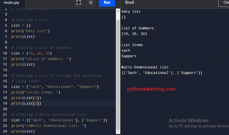 basic python data types with examples - pythonslearning